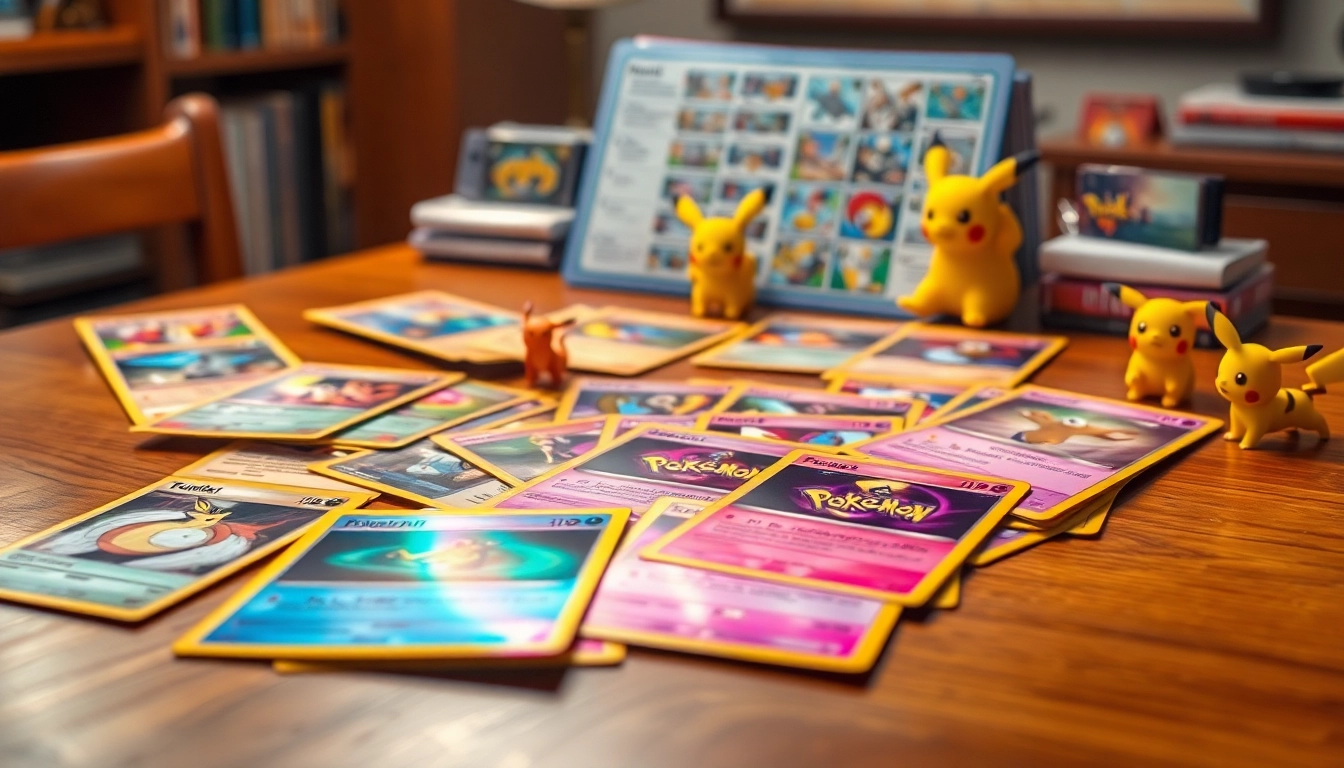 Explore real pokemon cards india displayed on a rustic wooden table with vibrant colors and holographic designs.