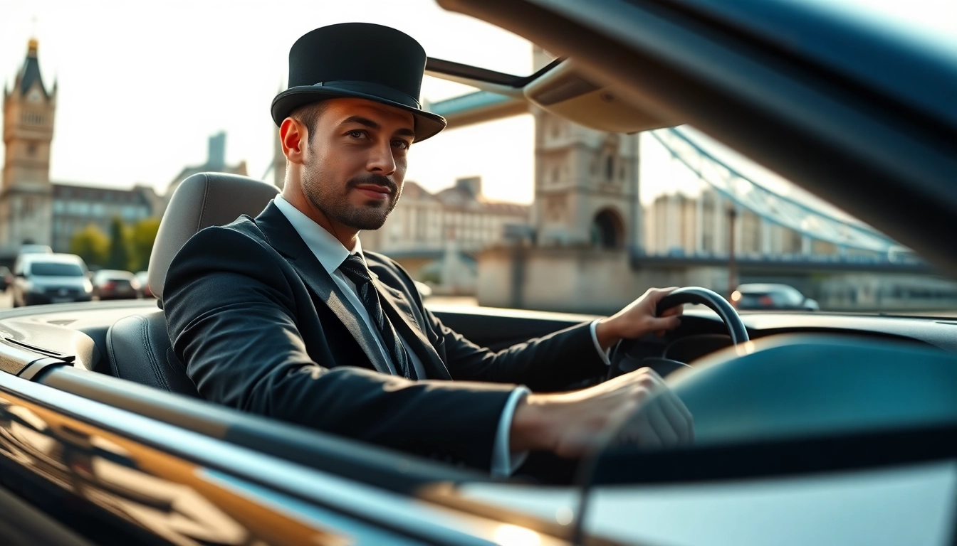 Experience the luxury of a london chauffeur service with a professional driver and elegant car.