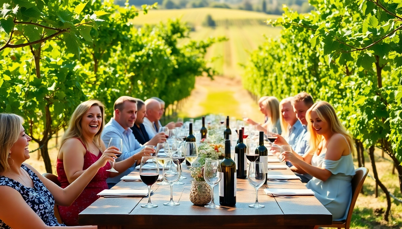 Experience the joys of Winery Membership with a beautifully set outdoor wine tasting event.